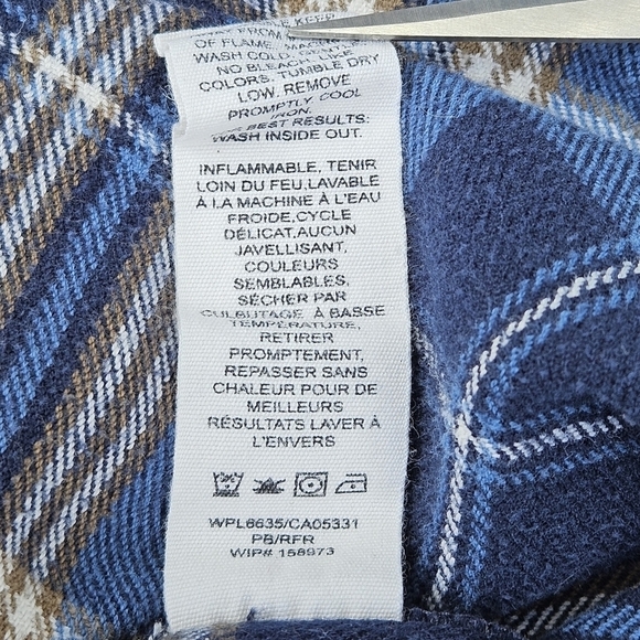 Vintage Woolrich Heavy Blue Multicolor Tartan Plaid Shirt Jacket Men's Large - Picture 14 of 16